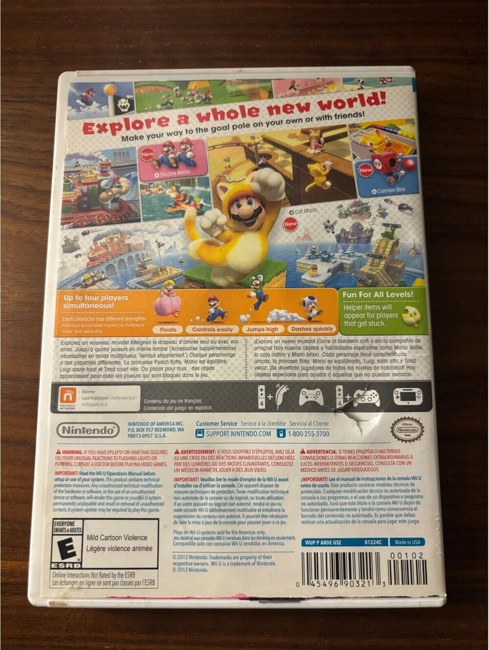 Super Mario 3D World (Nintendo Wii U, 2013)